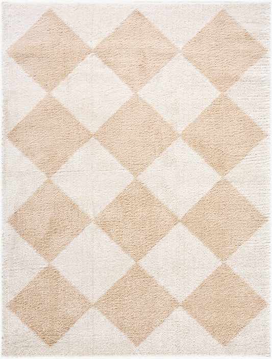 Fossay Shag Machine Washable Modern Shaggy Beige FSG2324 Rug - Love-Rugs