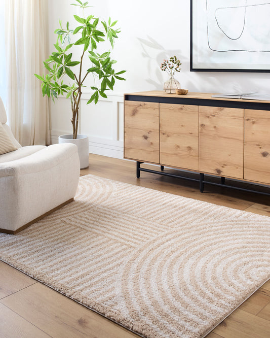 Fossay Shag Machine Washable Modern Shaggy Beige FSG2332 Rug - Love-Rugs alternate image