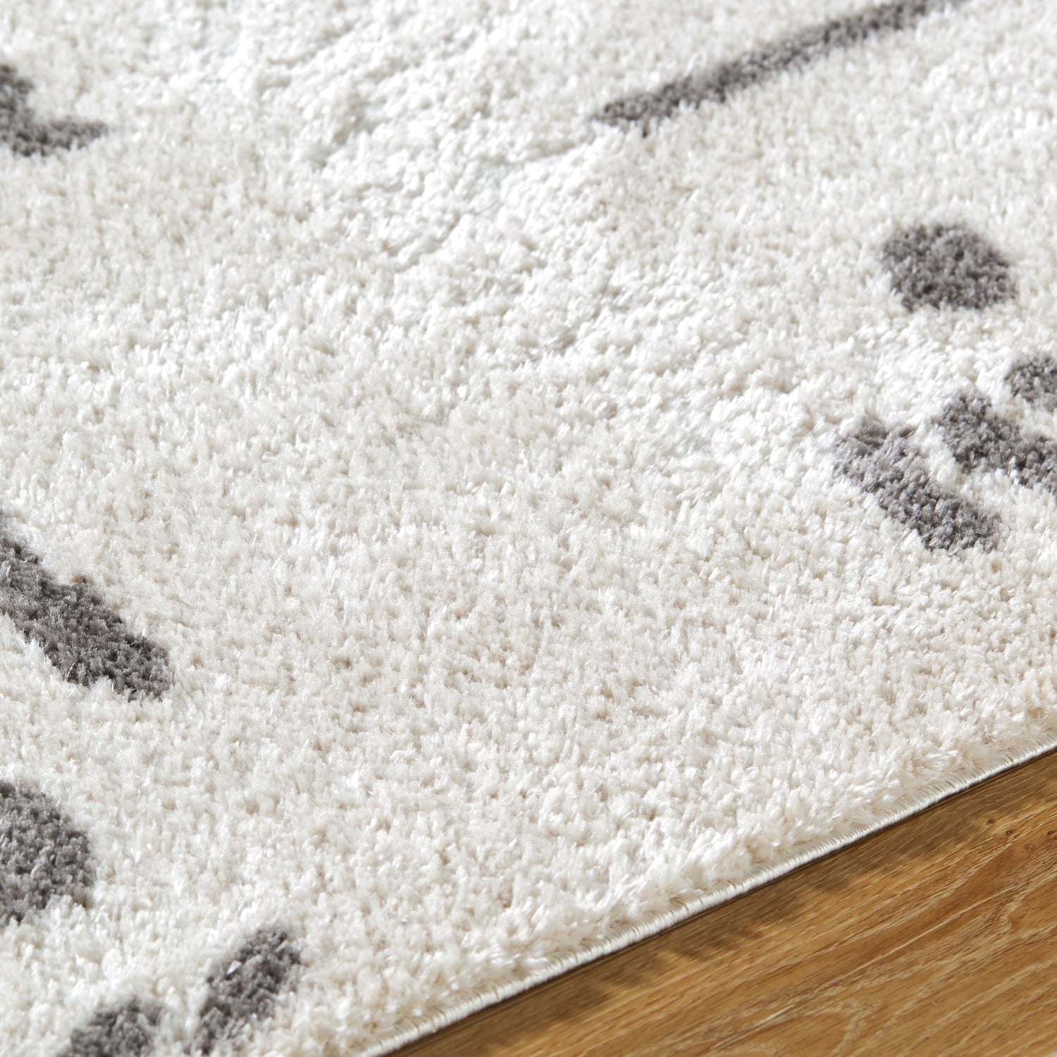 Fossay Shag Machine Washable Modern Shaggy Charcoal FSG2303 Rug - Love-Rugs