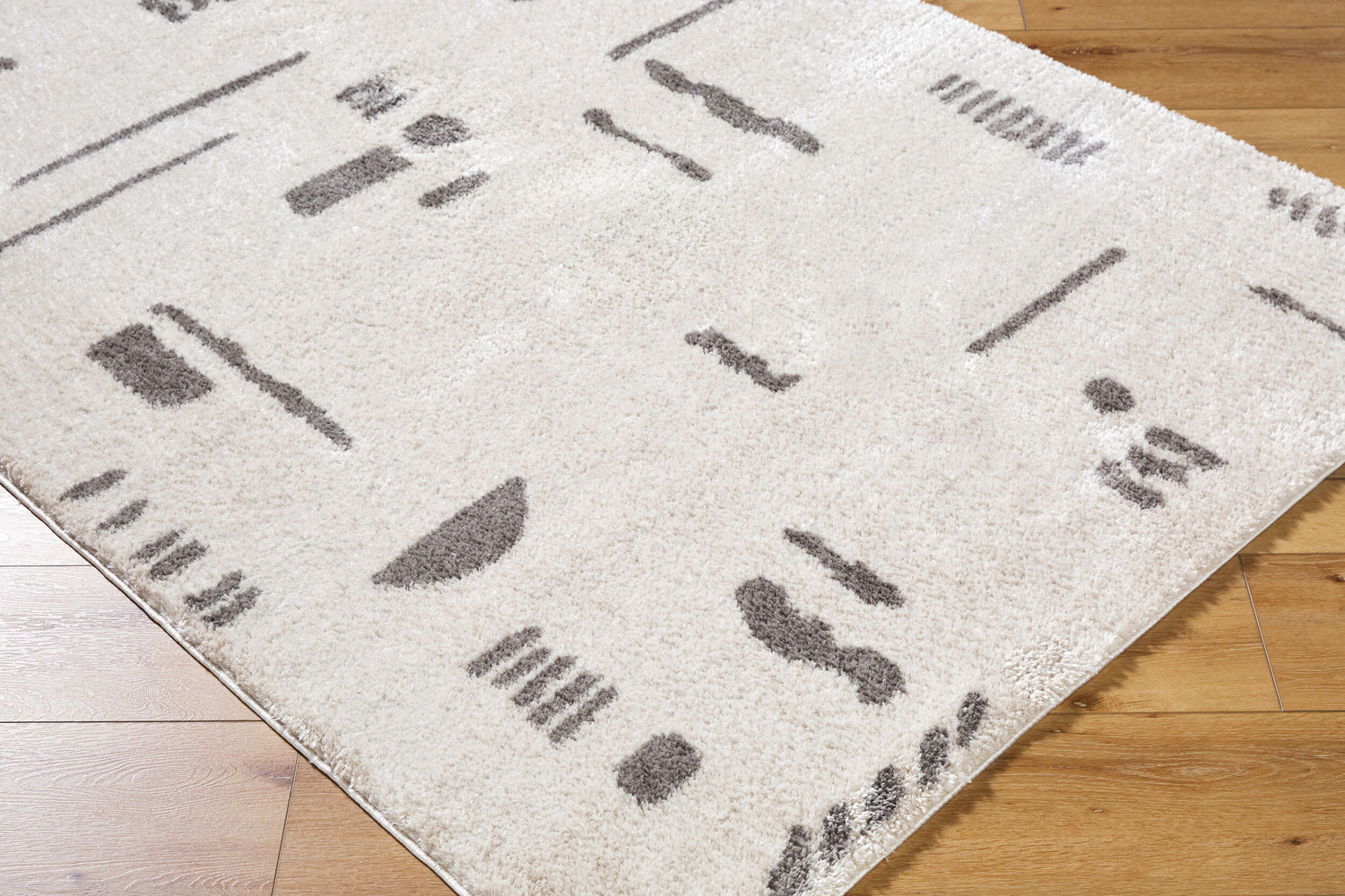 Fossay Shag Machine Washable Modern Shaggy Charcoal FSG2303 Rug - Love-Rugs