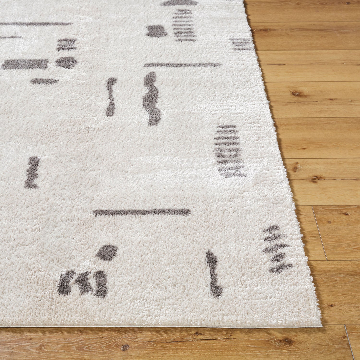 Fossay Shag Machine Washable Modern Shaggy Charcoal FSG2303 Rug - Love-Rugs