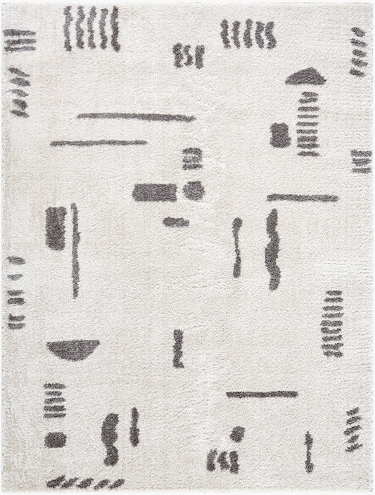 Fossay Shag Machine Washable Modern Shaggy Charcoal FSG2303 Rug - Love-Rugs