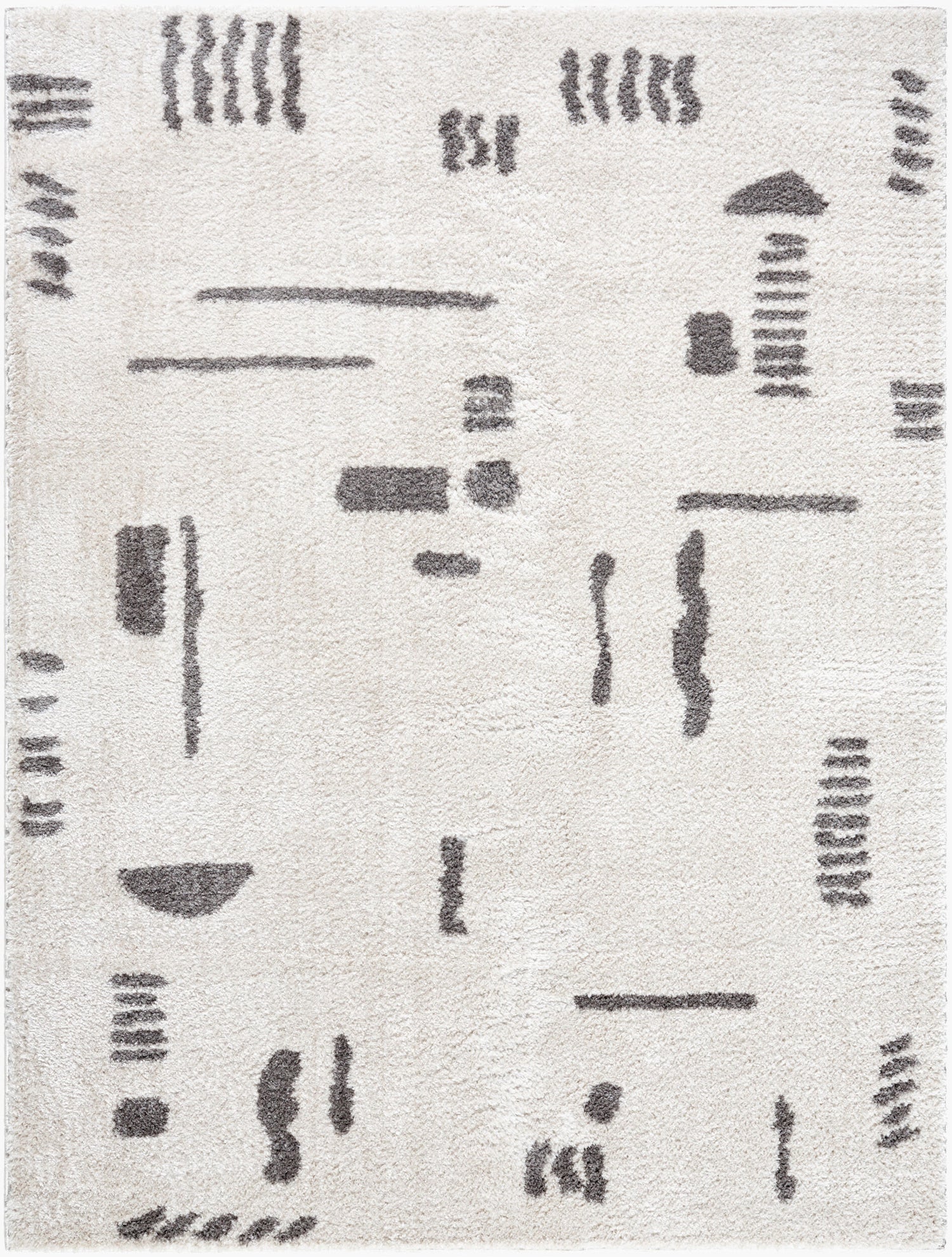Fossay Shag Machine Washable Modern Shaggy Charcoal FSG2303 Rug - Love-Rugs