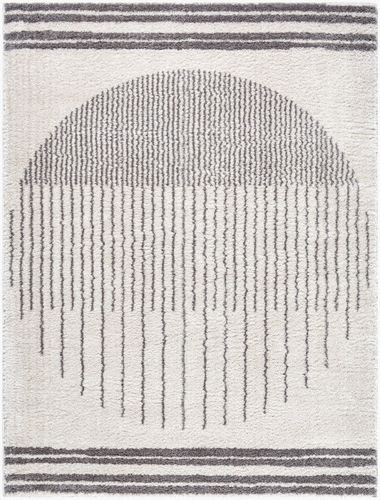 Fossay Shag Machine Washable Modern Shaggy Charcoal FSG2308 Rug - Love-Rugs