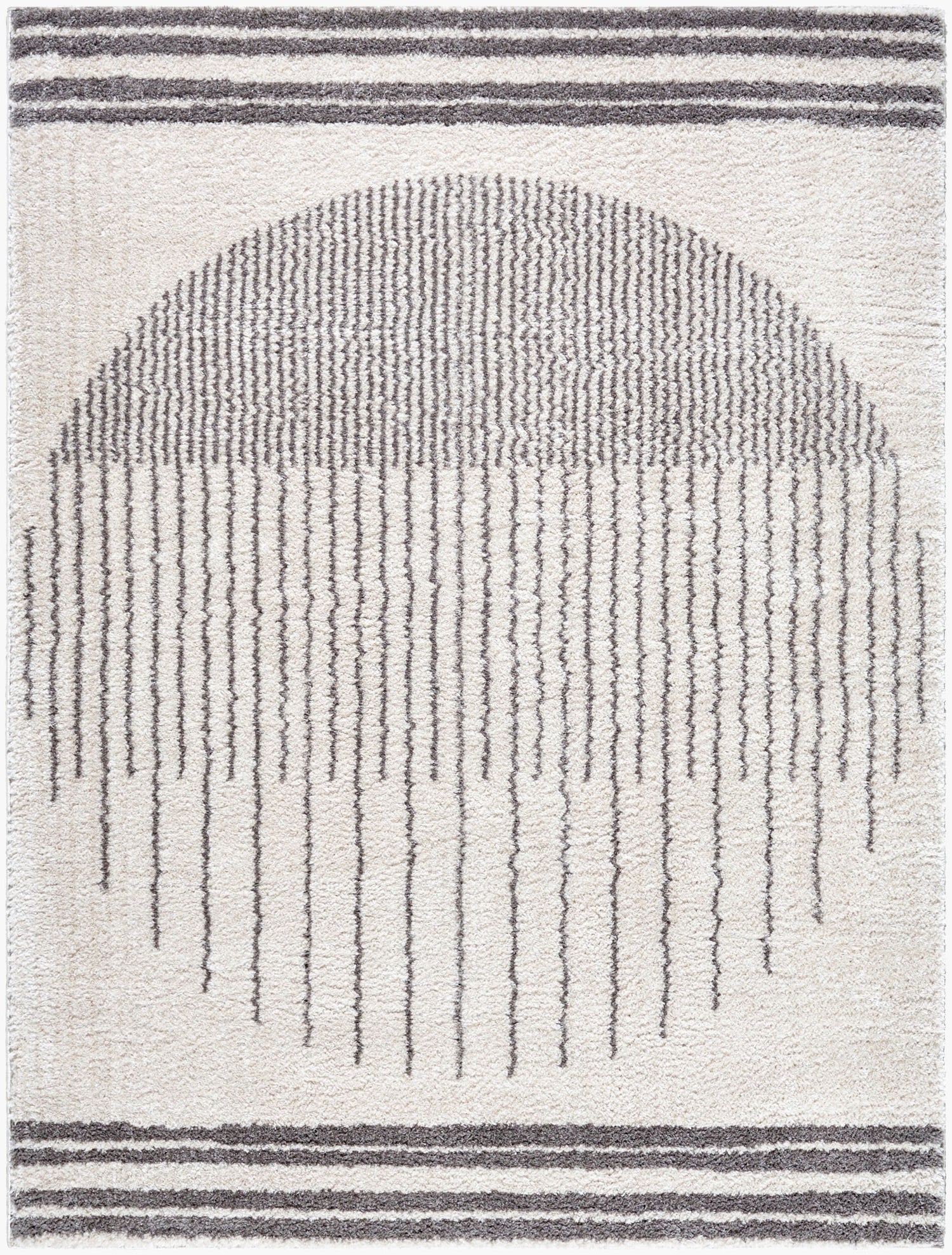 Fossay Shag Machine Washable Modern Shaggy Charcoal FSG2308 Rug - Love-Rugs