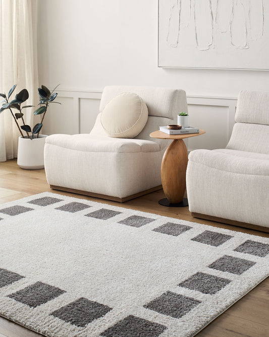 Fossay Shag Machine Washable Modern Shaggy Charcoal FSG2316 Rug - Love-Rugs alternate image