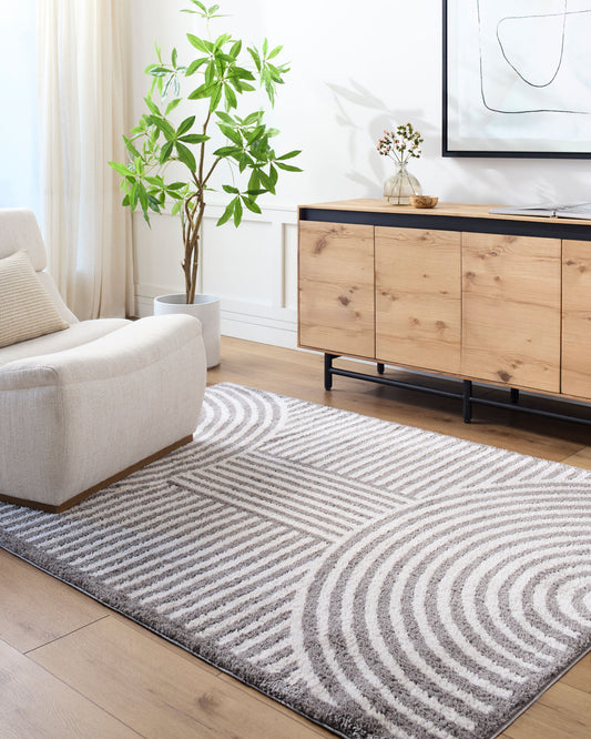 Fossay Shag Machine Washable Modern Shaggy Charcoal FSG2334 Rug - Love-Rugs alternate image