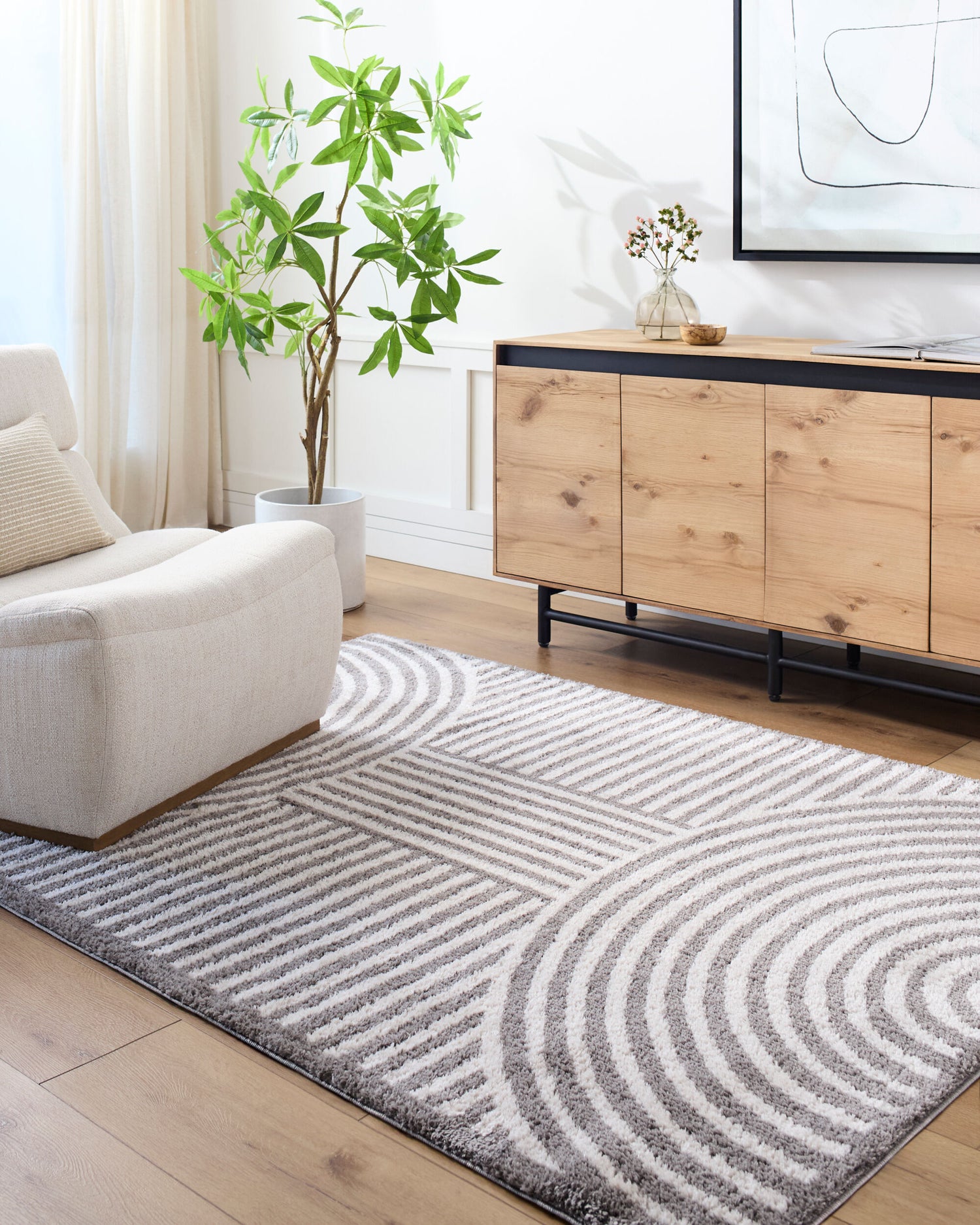 Fossay Shag Machine Washable Modern Shaggy Charcoal FSG2334 Rug - Love-Rugs