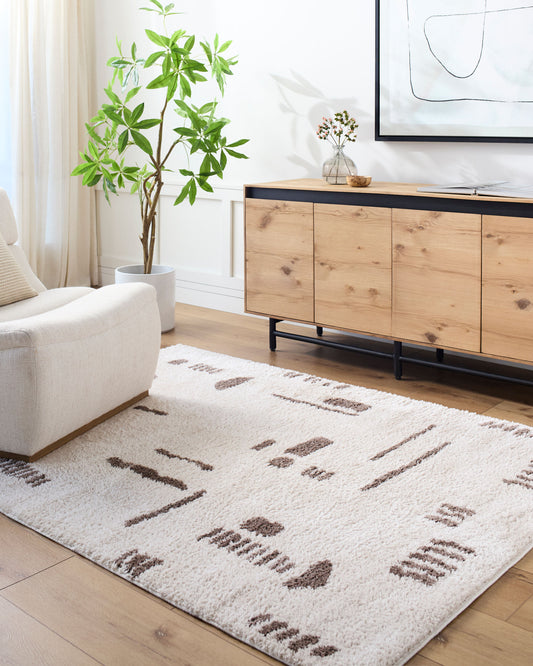 Fossay Shag Machine Washable Modern Shaggy Dark Brown FSG2300 Rug - Love-Rugs alternate image