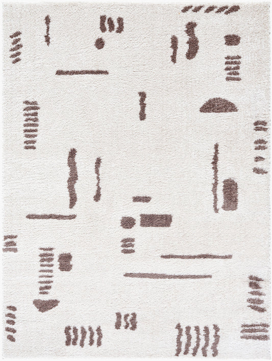 Fossay Shag Machine Washable Modern Shaggy Dark Brown FSG2300 Rug - Love-Rugs