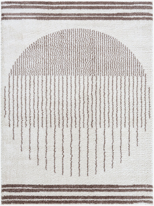 Fossay Shag Machine Washable Modern Shaggy Dark Brown FSG2305 Rug - Love-Rugs