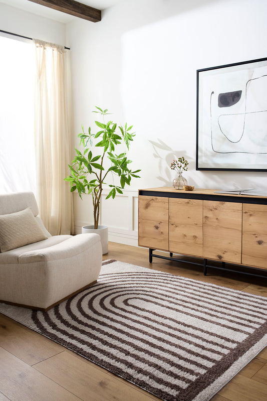 Fossay Shag Machine Washable Modern Shaggy Dark Brown FSG2310 Rug - Love-Rugs alternate image