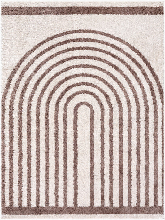 Fossay Shag Machine Washable Modern Shaggy Dark Brown FSG2310 Rug - Love-Rugs