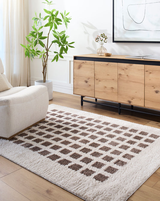 Fossay Shag Machine Washable Modern Shaggy Dark Brown FSG2318 Rug - Love-Rugs alternate image