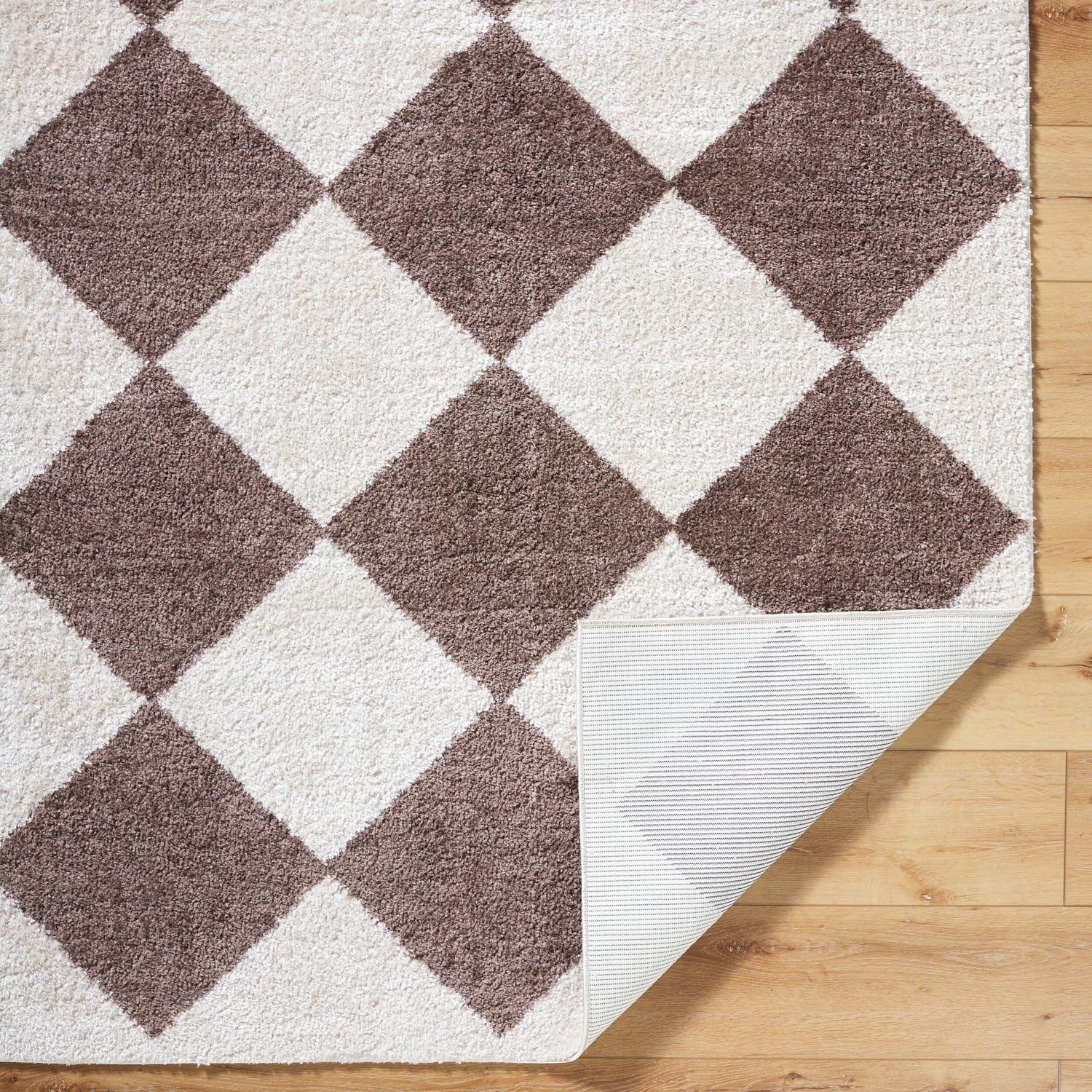 Fossay Shag Machine Washable Modern Shaggy Dark Brown FSG2323 Rug - Love-Rugs