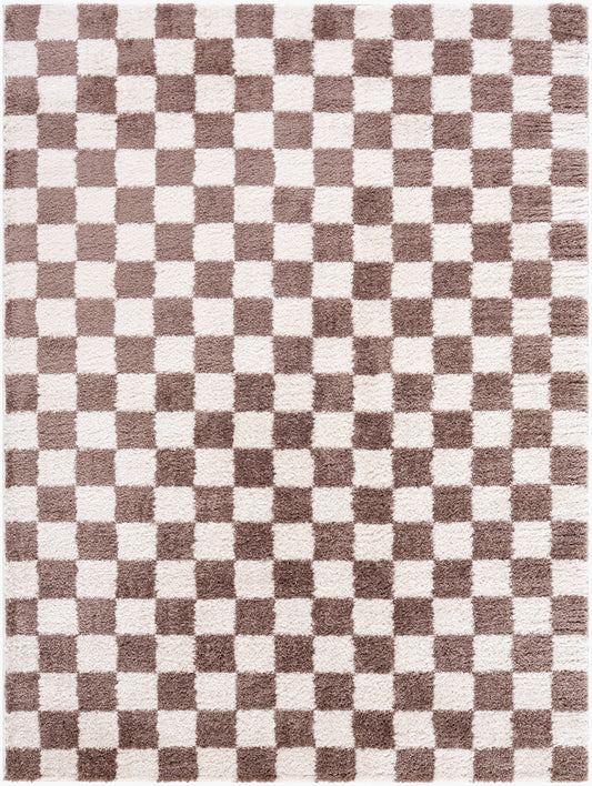 Fossay Shag Machine Washable Modern Shaggy Dark Brown FSG2328 Rug - Love-Rugs