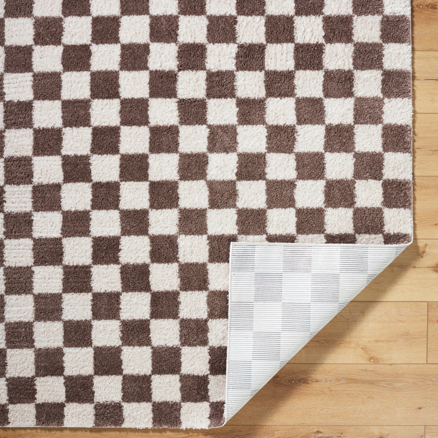 Fossay Shag Machine Washable Modern Shaggy Dark Brown FSG2328 Rug - Love-Rugs