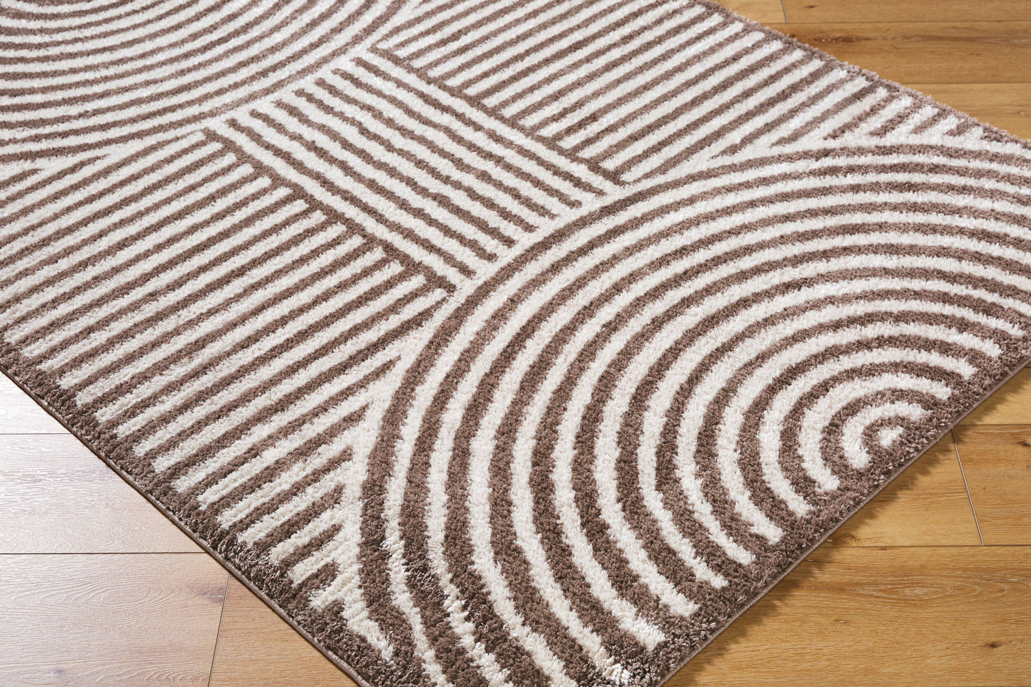 Fossay Shag Machine Washable Modern Shaggy Dark Brown FSG2331 Rug - Love-Rugs