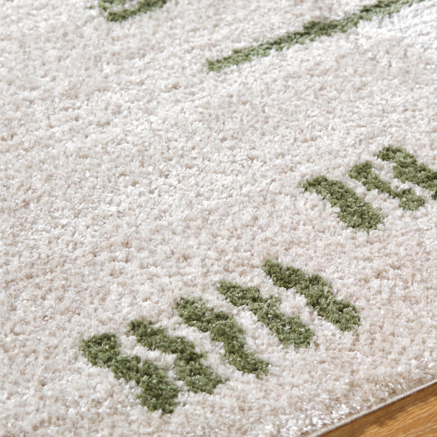 Fossay Shag Machine Washable Modern Shaggy Grass Green FSG2302 Rug - Love-Rugs