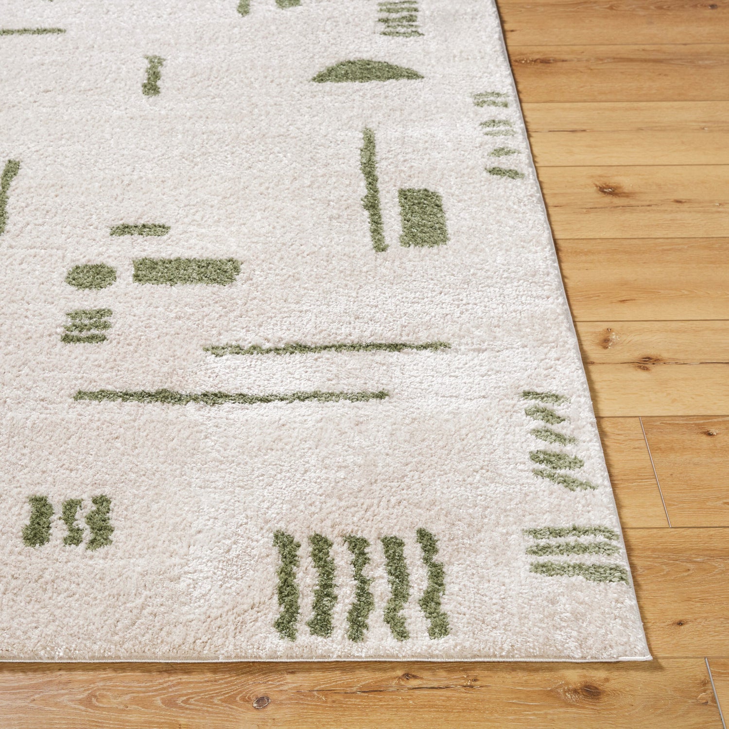 Fossay Shag Machine Washable Modern Shaggy Grass Green FSG2302 Rug - Love-Rugs