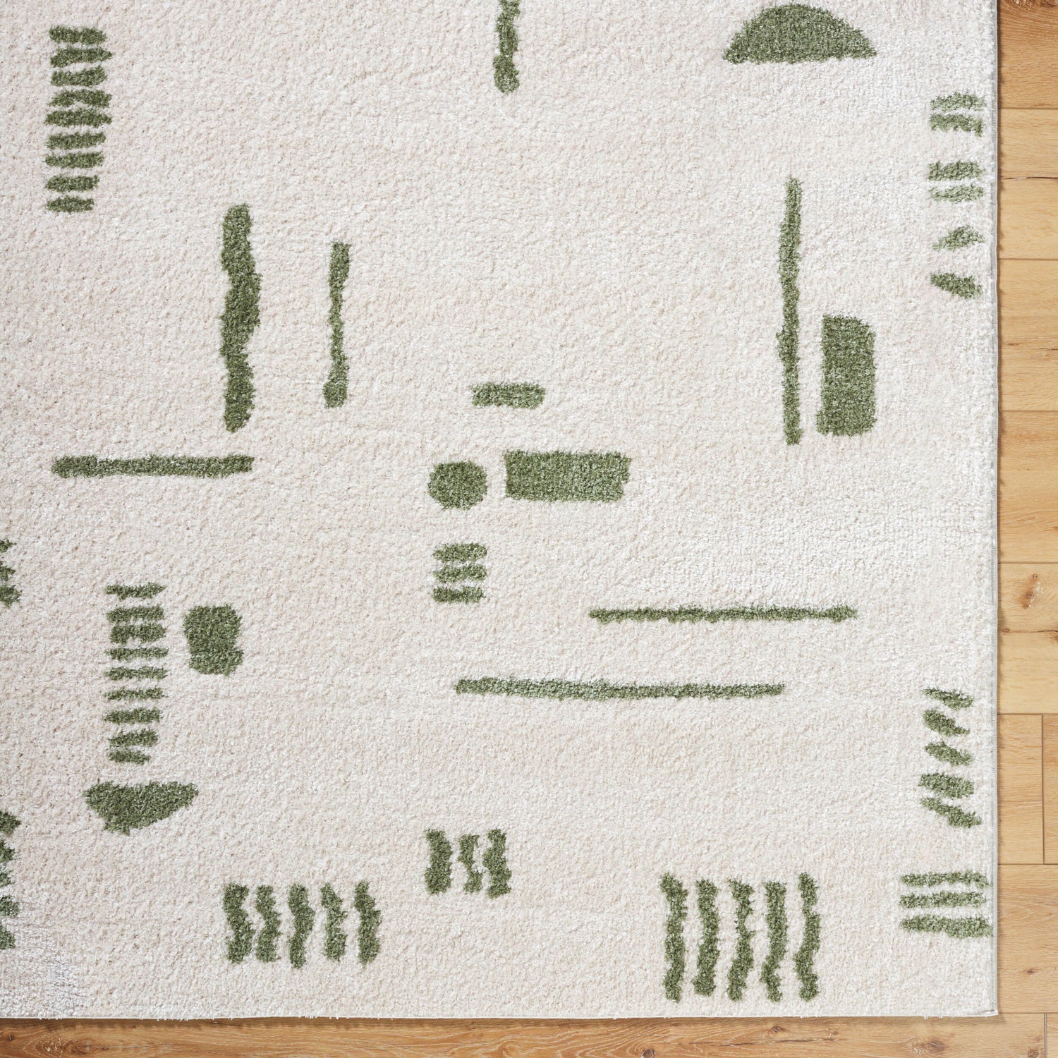Fossay Shag Machine Washable Modern Shaggy Grass Green FSG2302 Rug - Love-Rugs