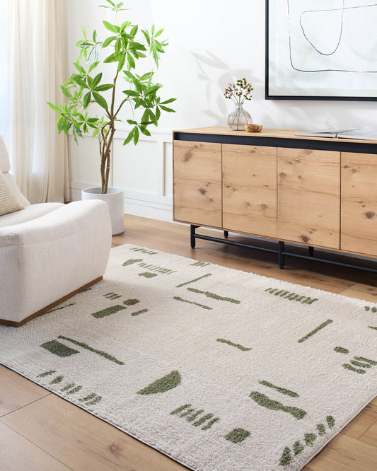 Fossay Shag Machine Washable Modern Shaggy Grass Green FSG2302 Rug - Love-Rugs alternate image