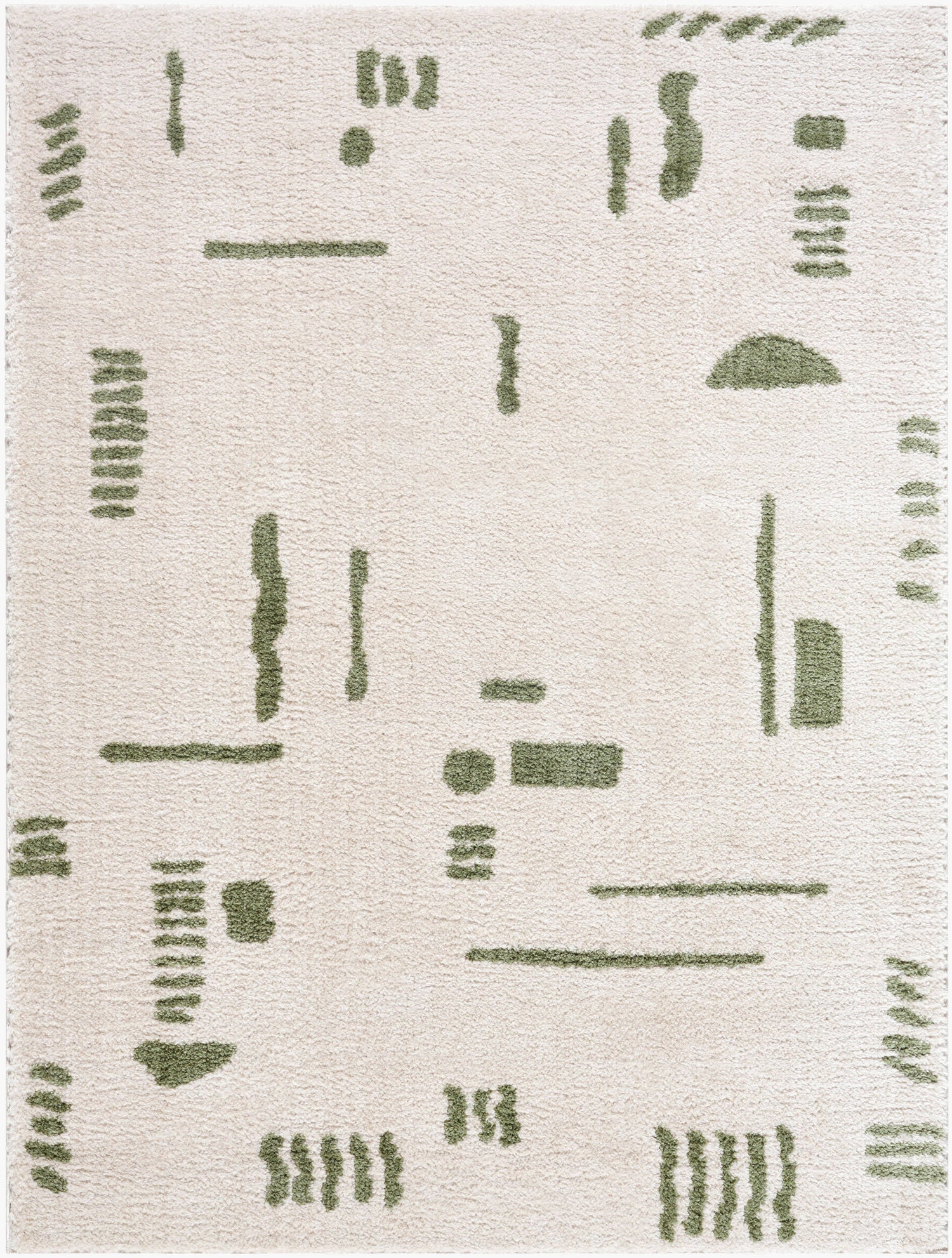 Fossay Shag Machine Washable Modern Shaggy Grass Green FSG2302 Rug - Love-Rugs