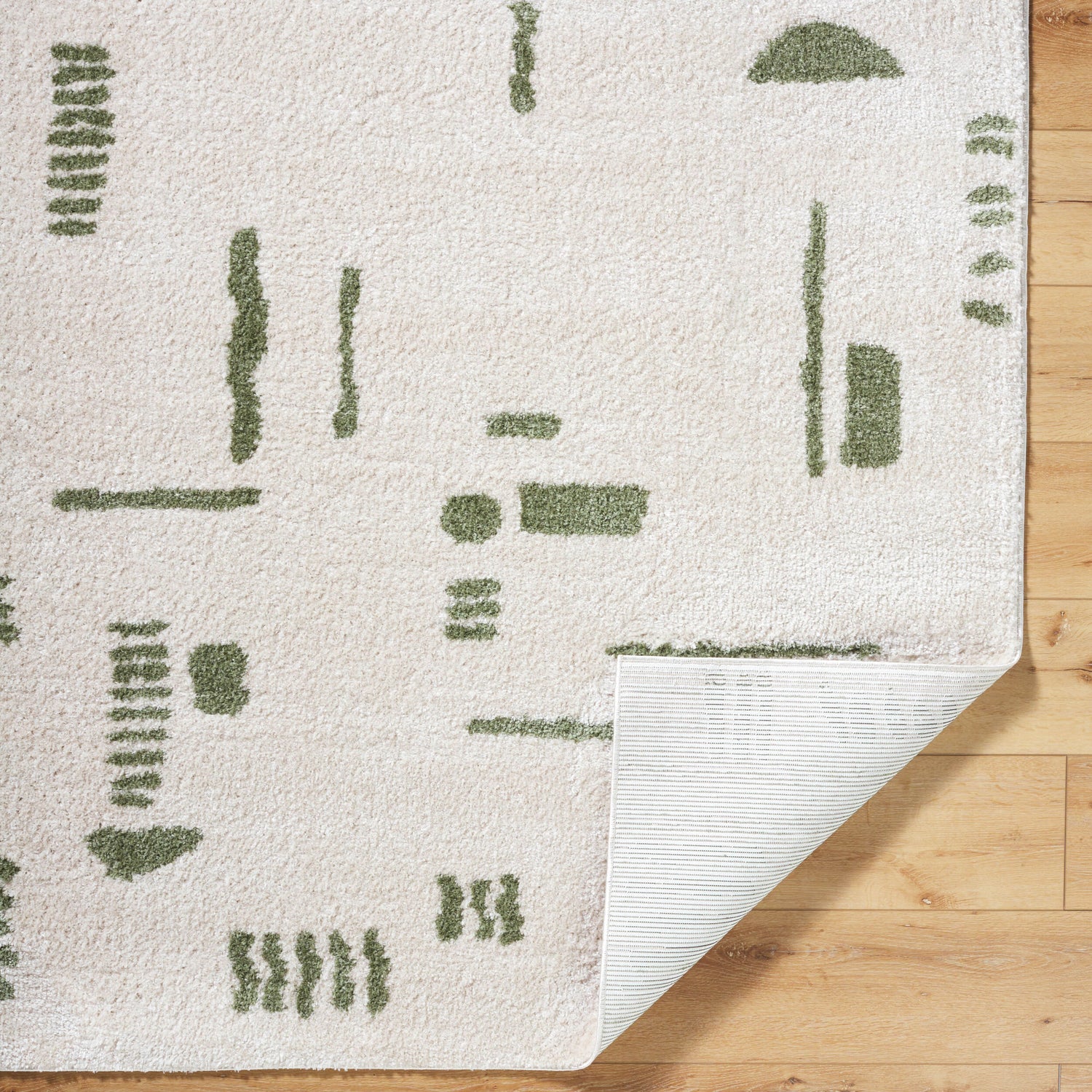 Fossay Shag Machine Washable Modern Shaggy Grass Green FSG2302 Rug - Love-Rugs