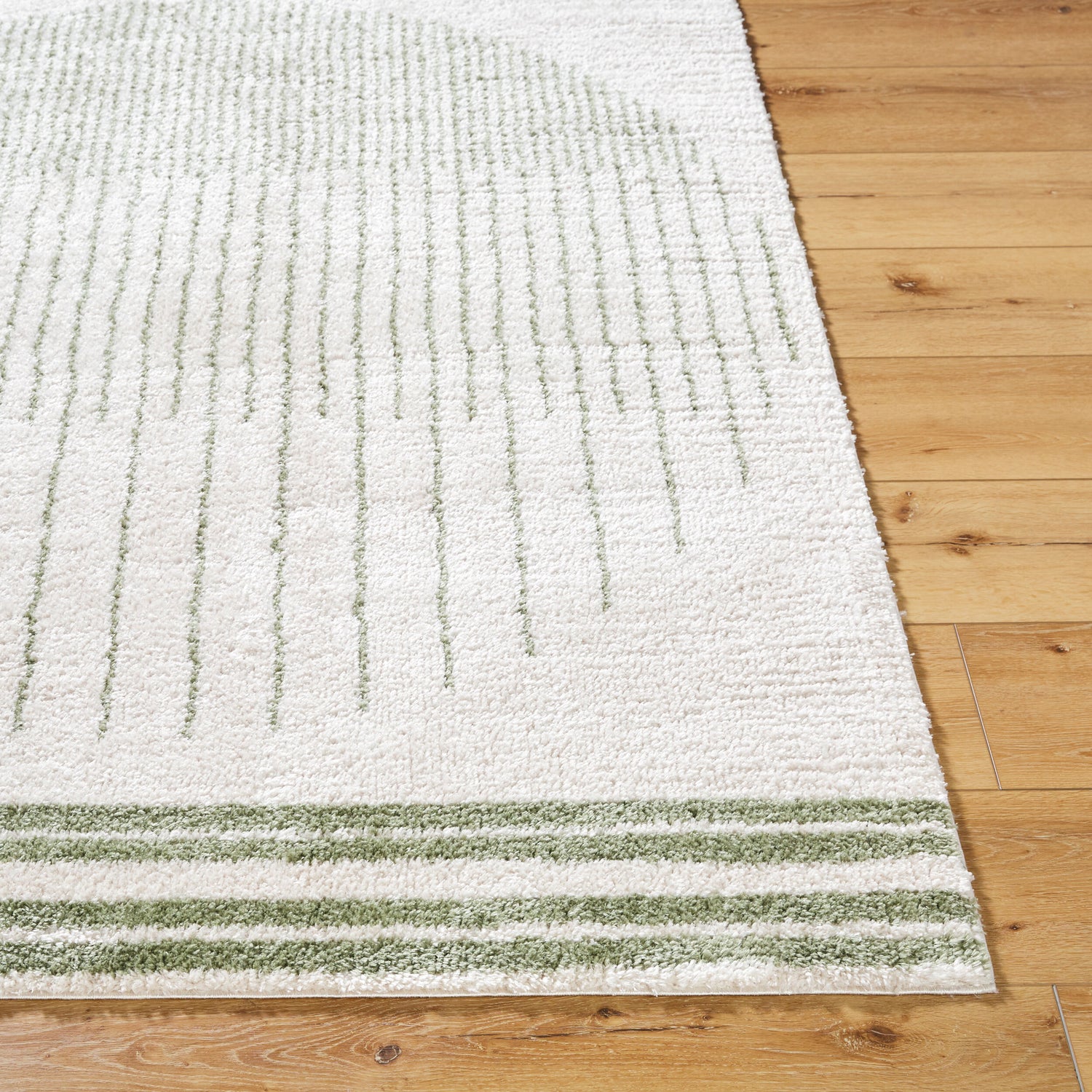 Fossay Shag Machine Washable Modern Shaggy Grass Green FSG2307 Rug - Love-Rugs
