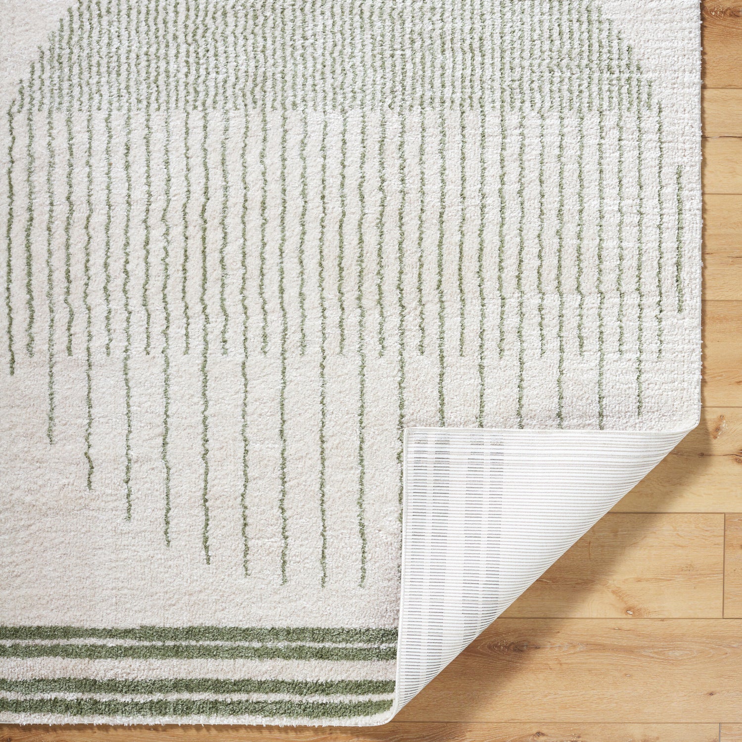 Fossay Shag Machine Washable Modern Shaggy Grass Green FSG2307 Rug - Love-Rugs