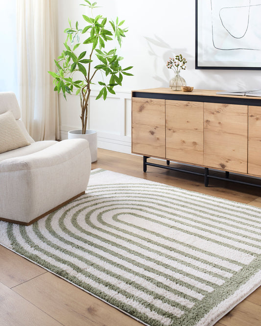 Fossay Shag Machine Washable Modern Shaggy Grass Green FSG2312 Rug - Love-Rugs alternate image