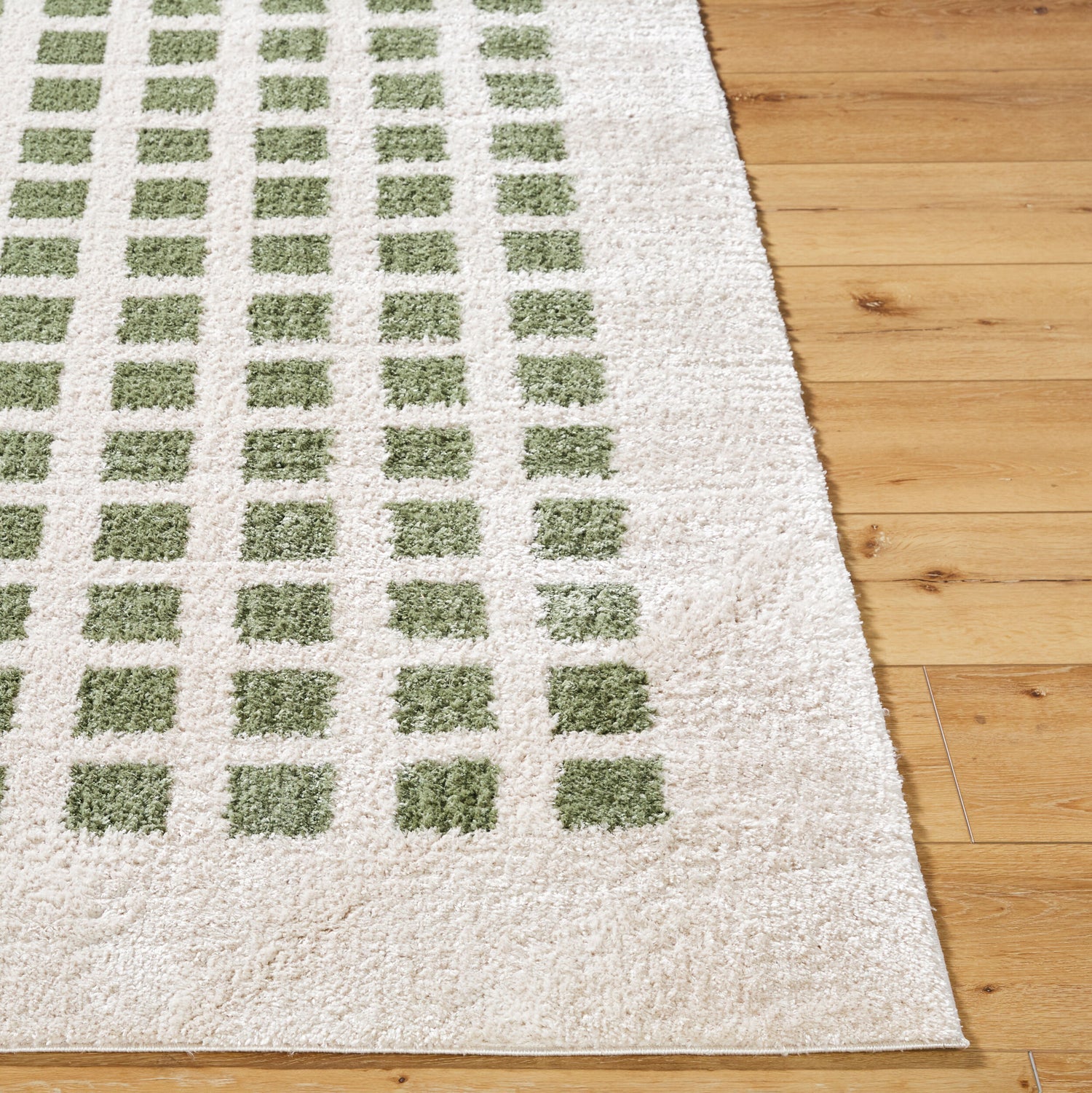 Fossay Shag Machine Washable Modern Shaggy Grass Green FSG2320 Rug - Love-Rugs