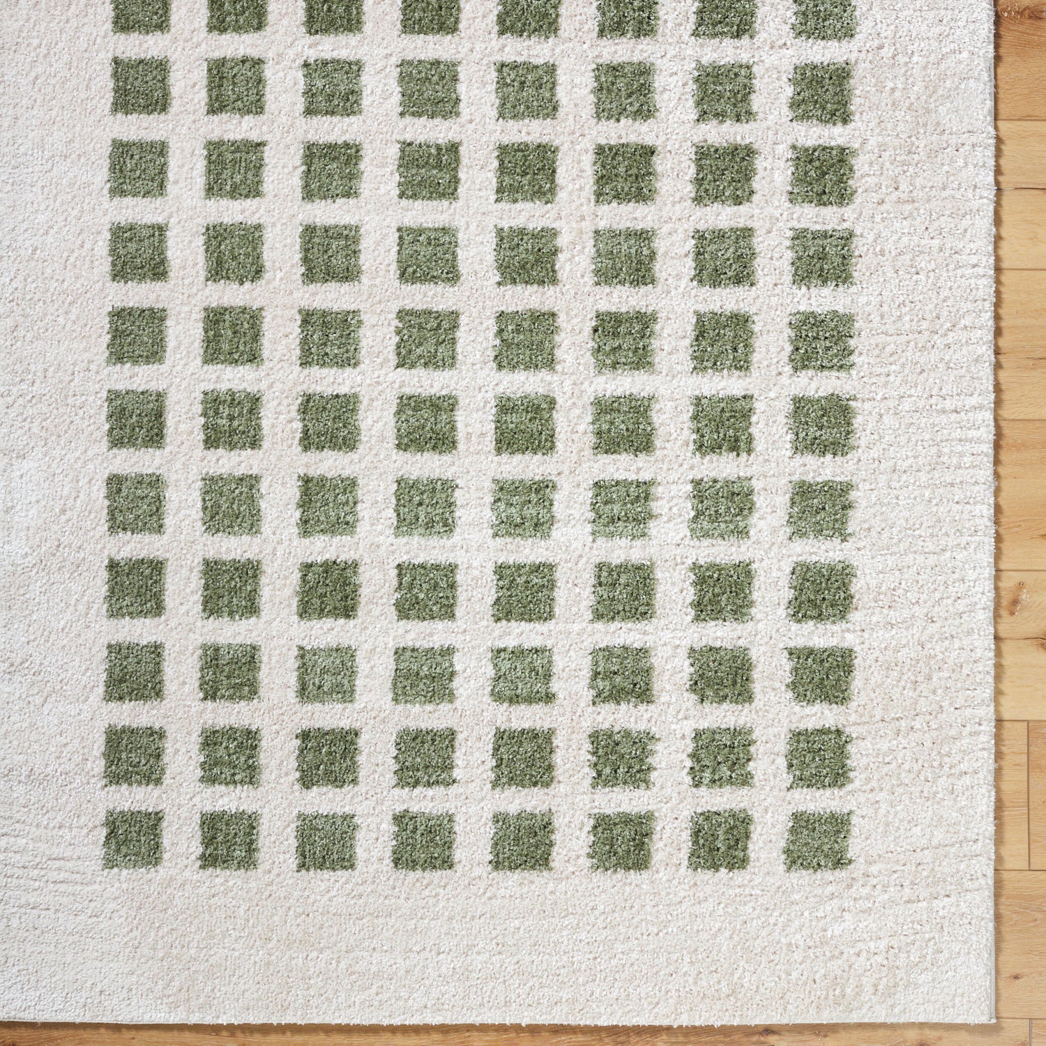 Fossay Shag Machine Washable Modern Shaggy Grass Green FSG2320 Rug - Love-Rugs
