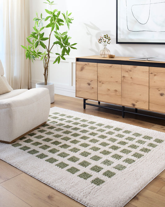 Fossay Shag Machine Washable Modern Shaggy Grass Green FSG2320 Rug - Love-Rugs alternate image