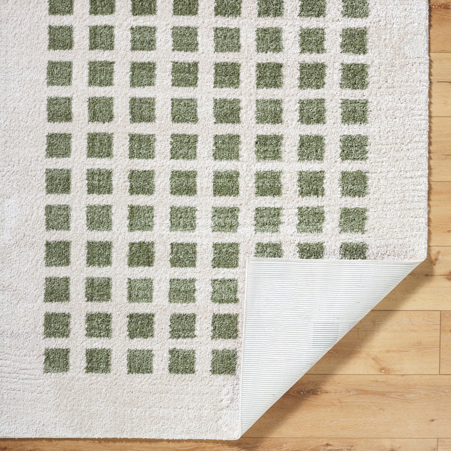 Fossay Shag Machine Washable Modern Shaggy Grass Green FSG2320 Rug - Love-Rugs