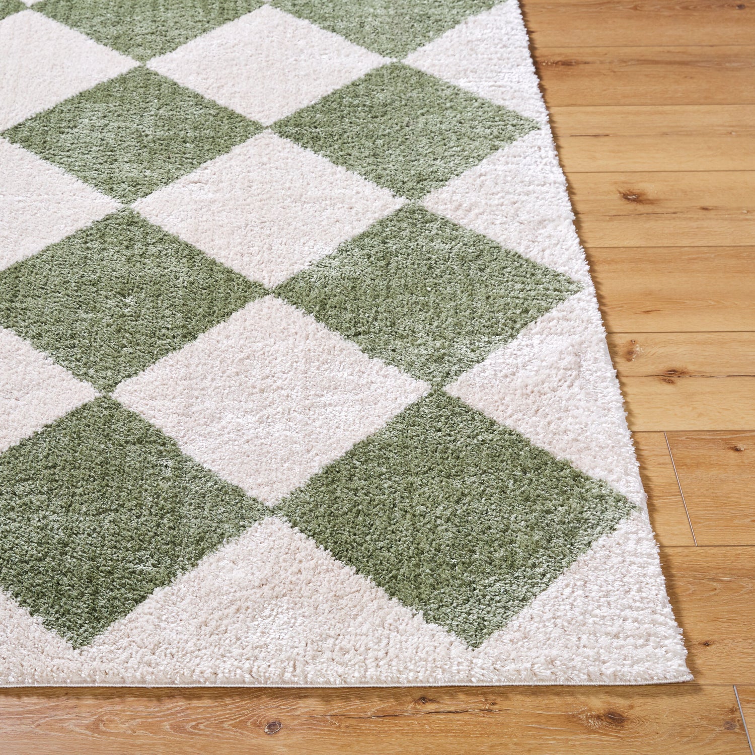 Fossay Shag Machine Washable Modern Shaggy Grass Green FSG2325 Rug - Love-Rugs