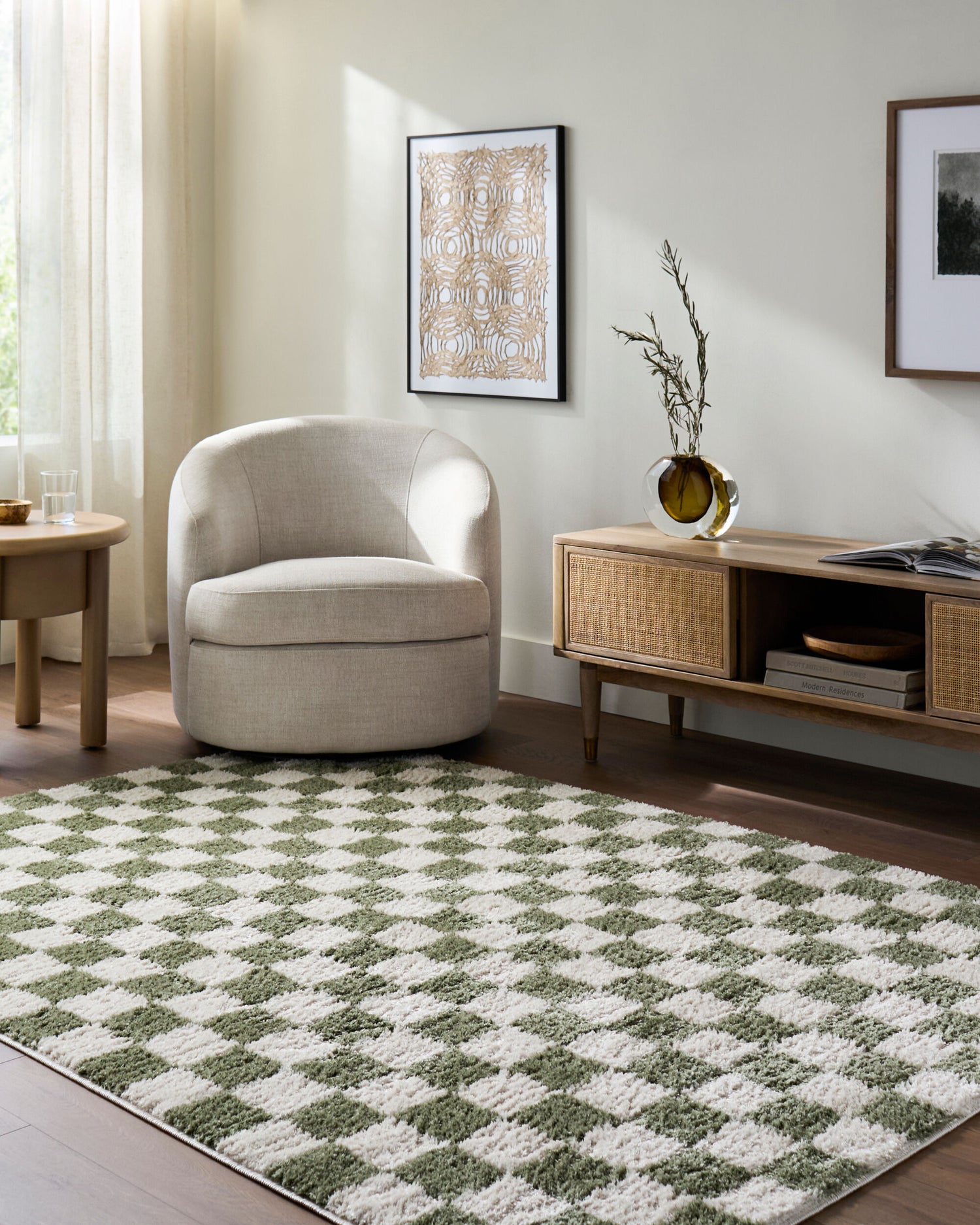Fossay Shag Machine Washable Modern Shaggy Grass Green FSG2330 Rug - Love-Rugs