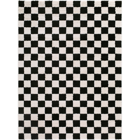 Fossay Washable Checkered FSG2347 Rug - Love-Rugs