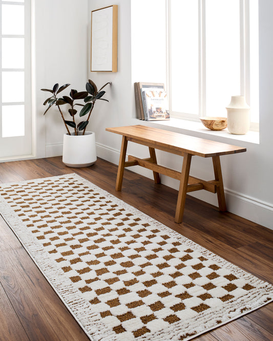Freud Checkered FEU2326 Runner Rug - Love-Rugs alternate image