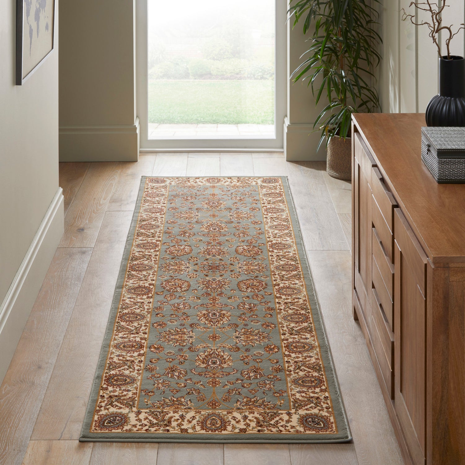 Grand Heritage GH102 Blue Runner Rug - Love-Rugs