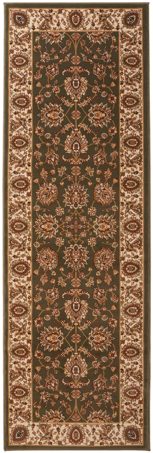 Grand Heritage GH102 Green Runner Rug - Love-Rugs