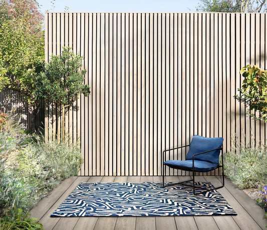 Harlequin Melodic Blue Outdoor 443608 Rug alternate image