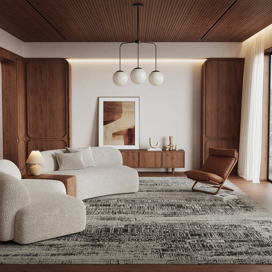 Nourison Harmony HAY01 Ivory Charcoal Rug alternate image