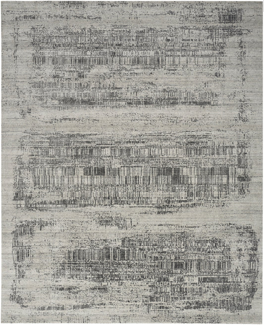 Nourison Harmony HAY01 Ivory Charcoal Rug - Love-Rugs