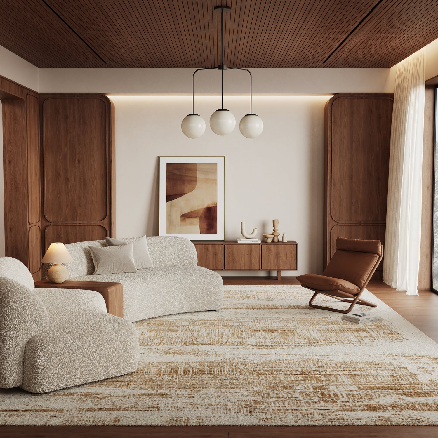 Nourison Harmony HAY01 Ivory Gold Rug