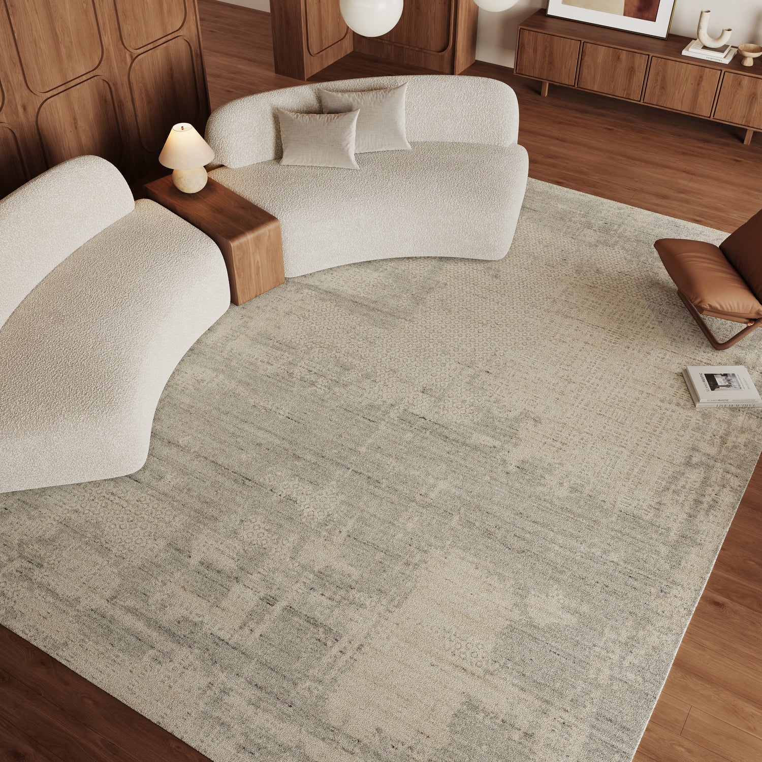 Nourison Harmony HAY04 Ivory Grey Rug