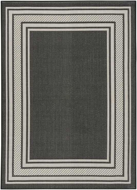 Nourison Horizon Indoor Outdoor HOZ03 Black Rug