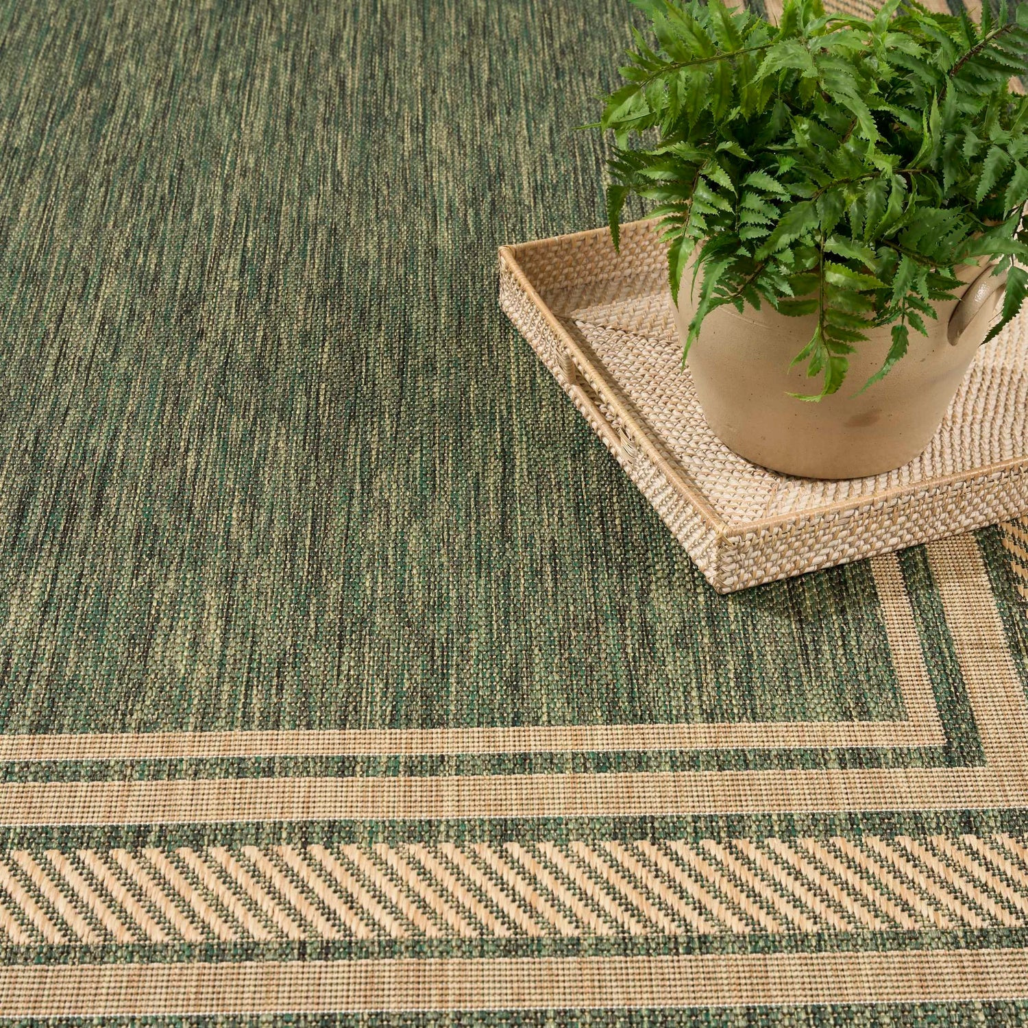 Nourison Horizon Indoor Outdoor HOZ03 Green Rug