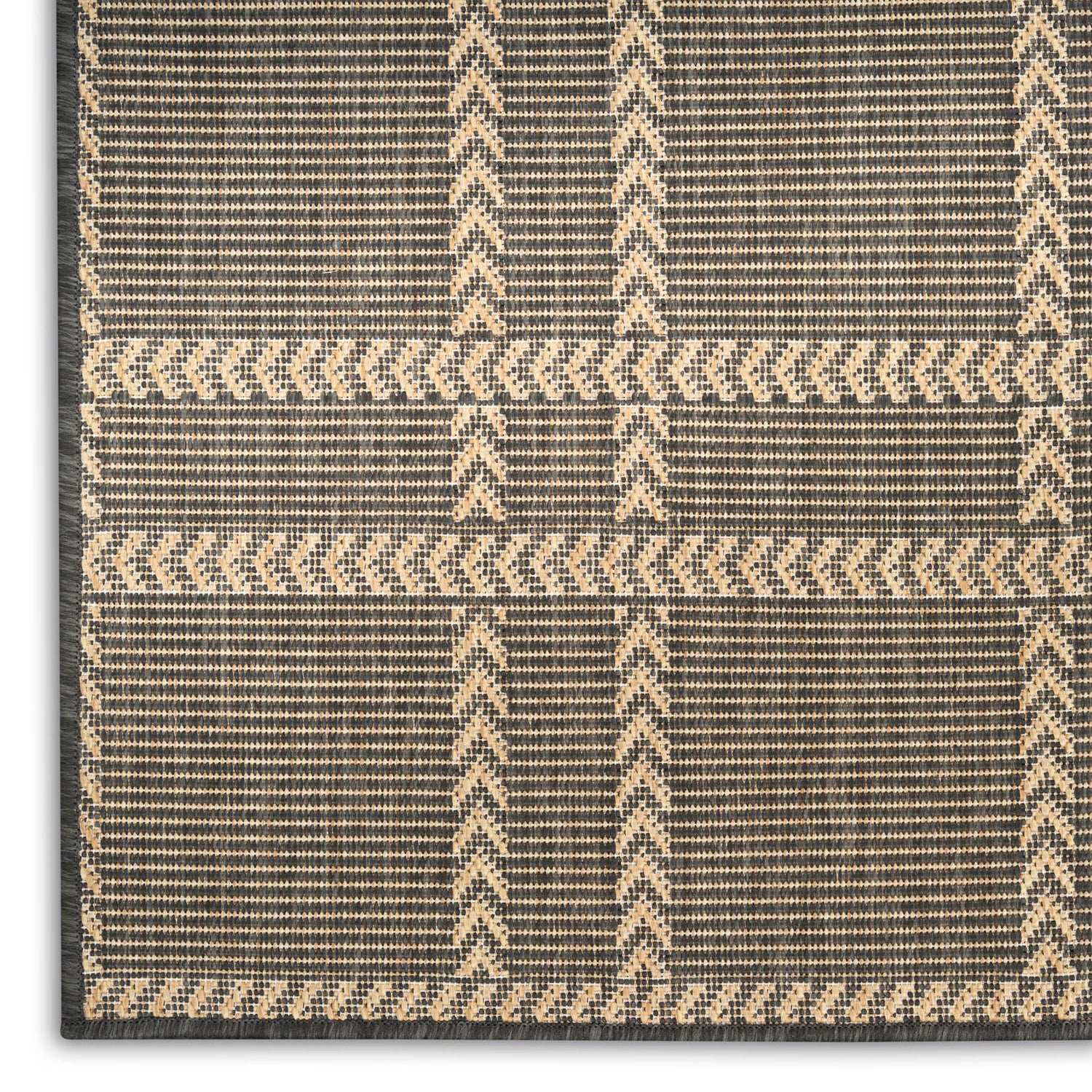 Nourison Horizon Indoor Outdoor HOZ04 Charcoal Rug