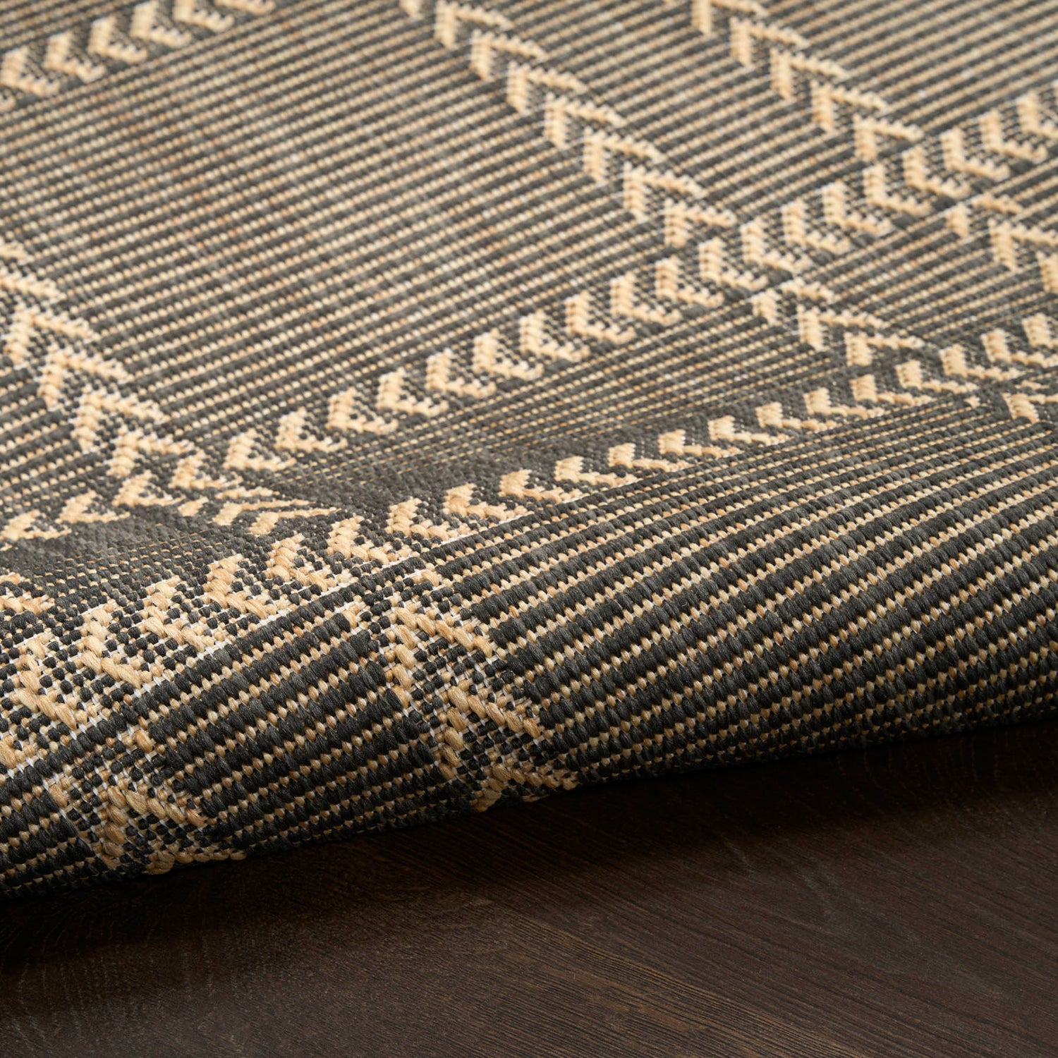 Nourison Horizon Indoor Outdoor HOZ04 Charcoal Rug